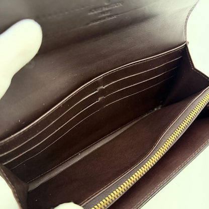 Louis Vuitton Portefeuille Sarah Vernis Amarante Wallet — view 8