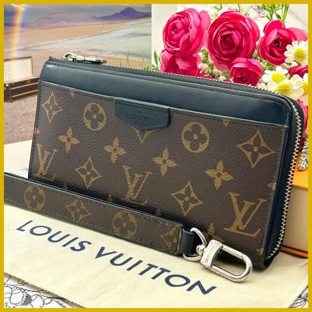 Louis Vuitton Monogram Macassar Zippy Dragonne Wallet