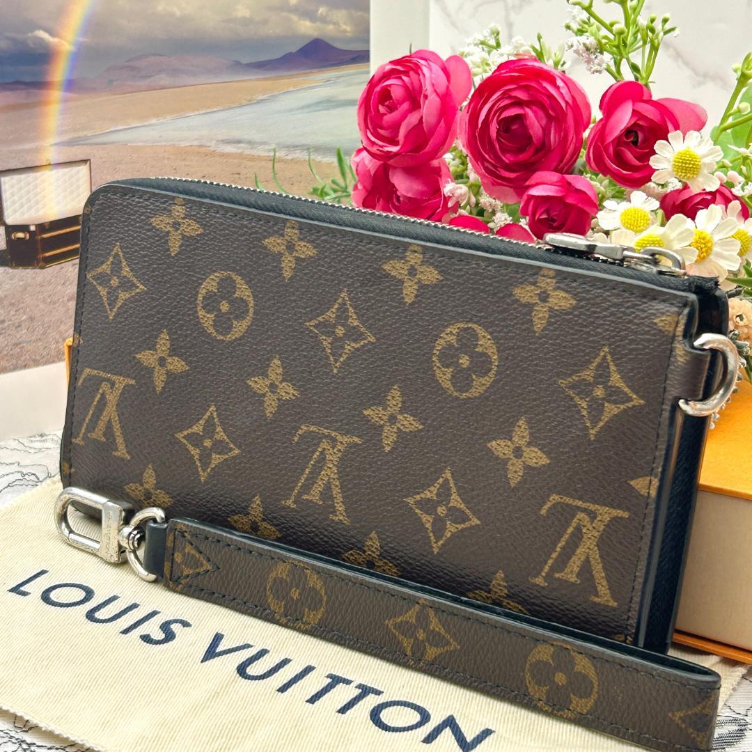 Louis Vuitton Monogram Macassar Zippy Dragonne Wallet — view 2