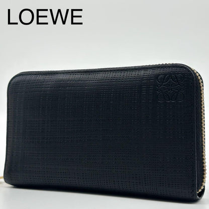 Loewe Anagram Round Zip Compact Bifold Small Wallet
