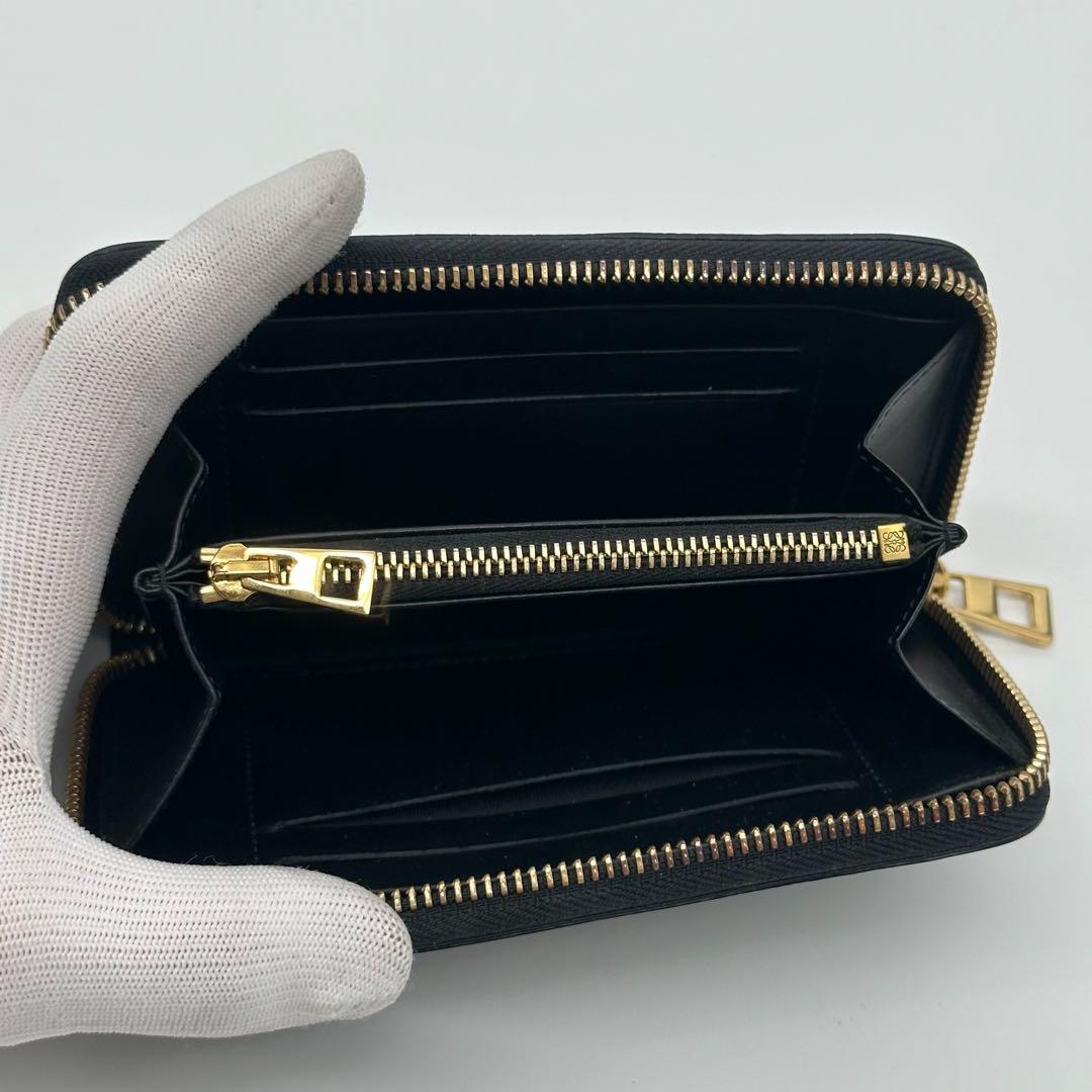 Loewe Anagram Round Zip Compact Bifold Small Wallet — view 8