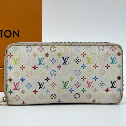 Louis Vuitton Zippy Wallet Multi Blanc Round Monogram — view 2