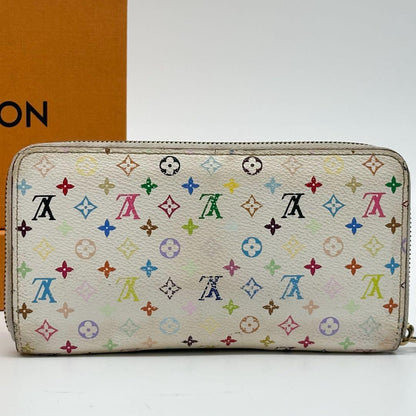 Louis Vuitton Zippy Wallet Multi Blanc Round Monogram — view 3