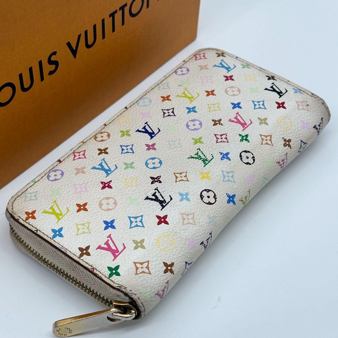 Louis Vuitton Zippy Wallet Multi Blanc Round Monogram — view 4
