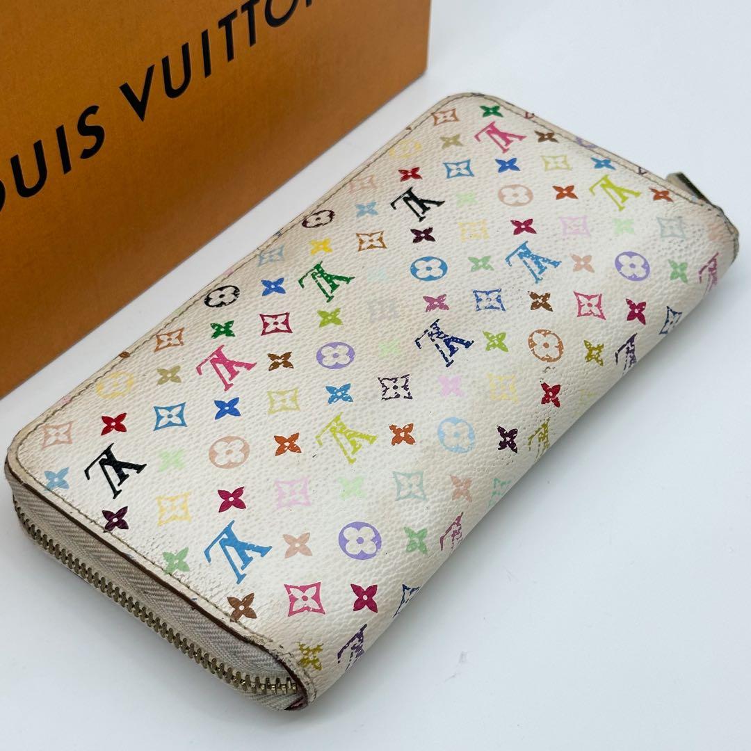 Louis Vuitton Zippy Wallet Multi Blanc Round Monogram — view 5