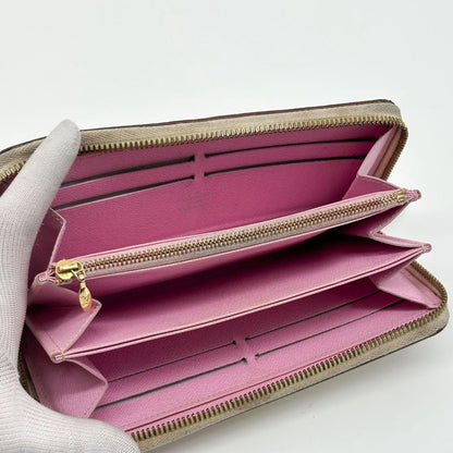 Louis Vuitton Zippy Wallet Multi Blanc Round Monogram — view 8