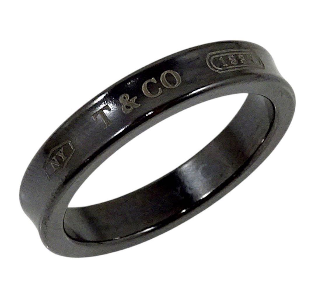 Tiffany & Co 53 1837 Narrow Titanium Ring
