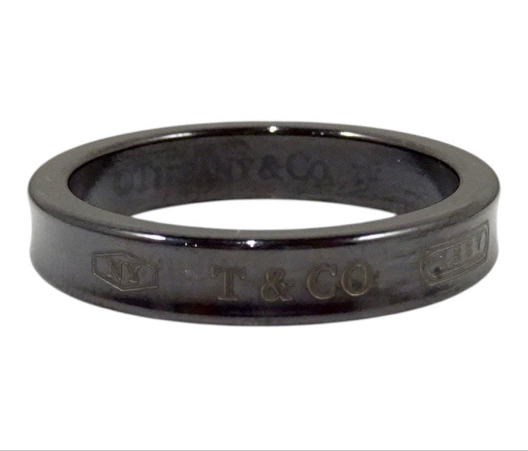Tiffany & Co 53 1837 Narrow Titanium Ring — view 2