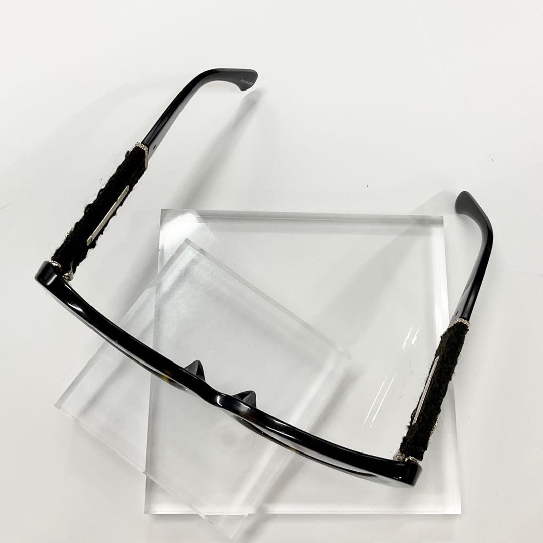 Chanel Sunglasses Tweed Chain CC Logo Eyewear Brown — view 4