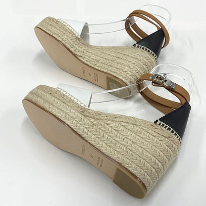 Hermes Tipoly Espadrilles Kelly Wedge Sole Sandals — view 7