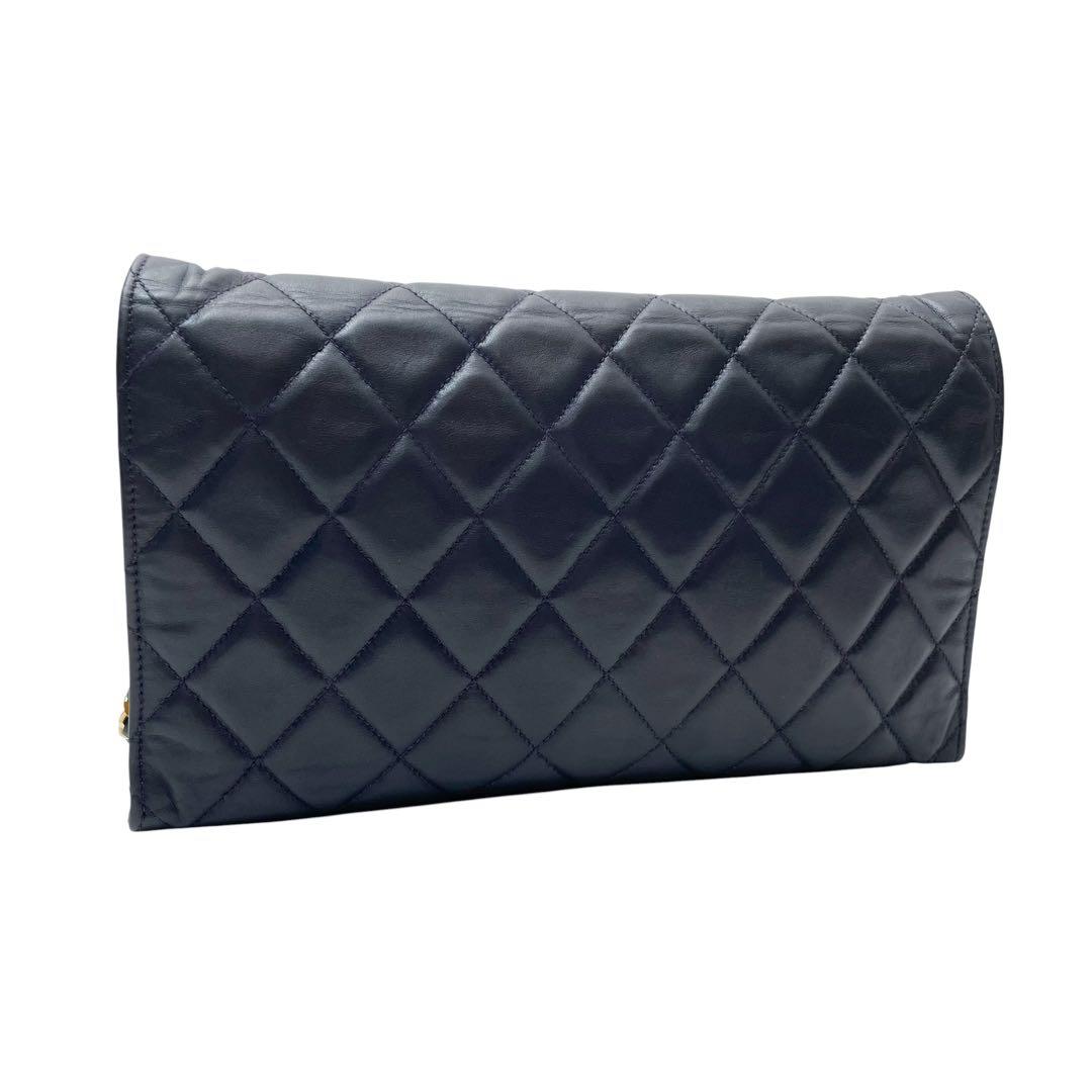 Chanel Quilted Lambskin Circle Logo Chain Shoulder Bag — view 2
