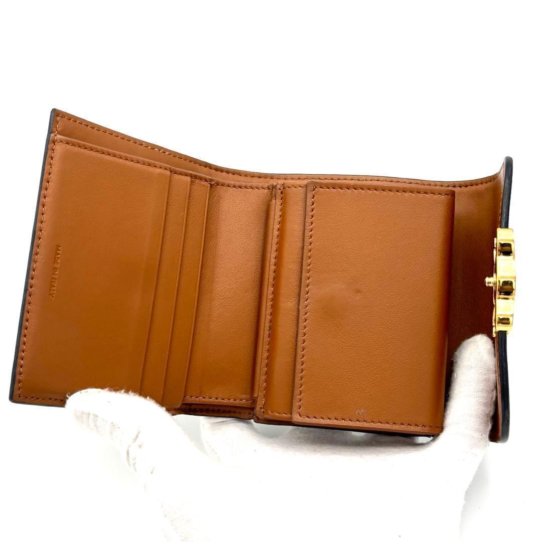 Celine Trifold Wallet Triomphe All Over Pattern Small Flap — view 3