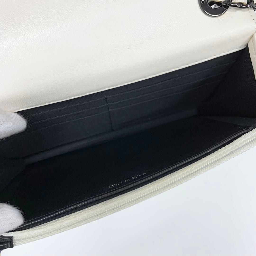 Chanel Lambskin Turnlock Shoulder Bag Chain Wallet — view 7
