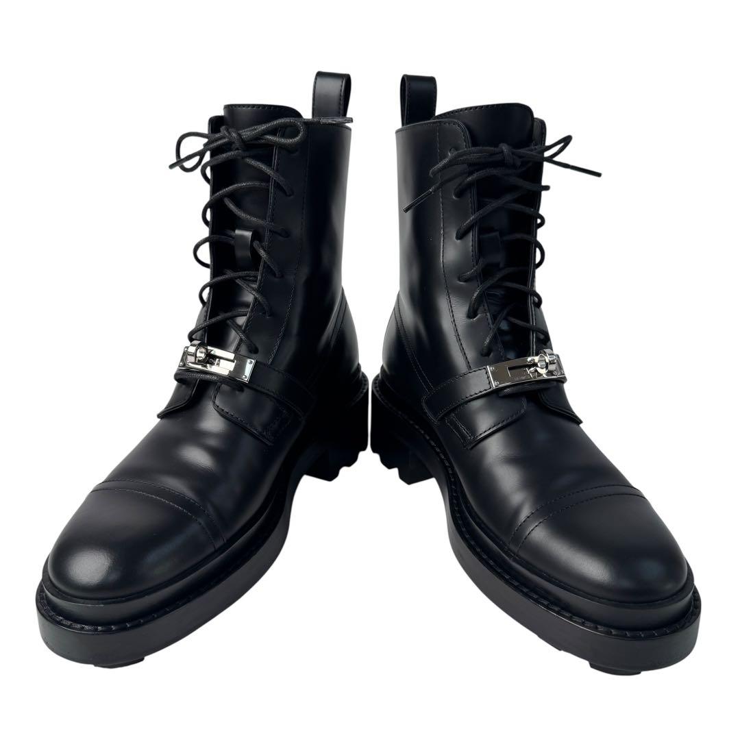 Hermes Funk Kelly Boots 35 Leather Black — view 6