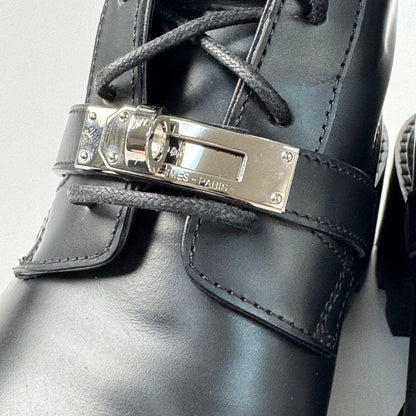 Hermes Funk Kelly Boots 35 Leather Black — view 9