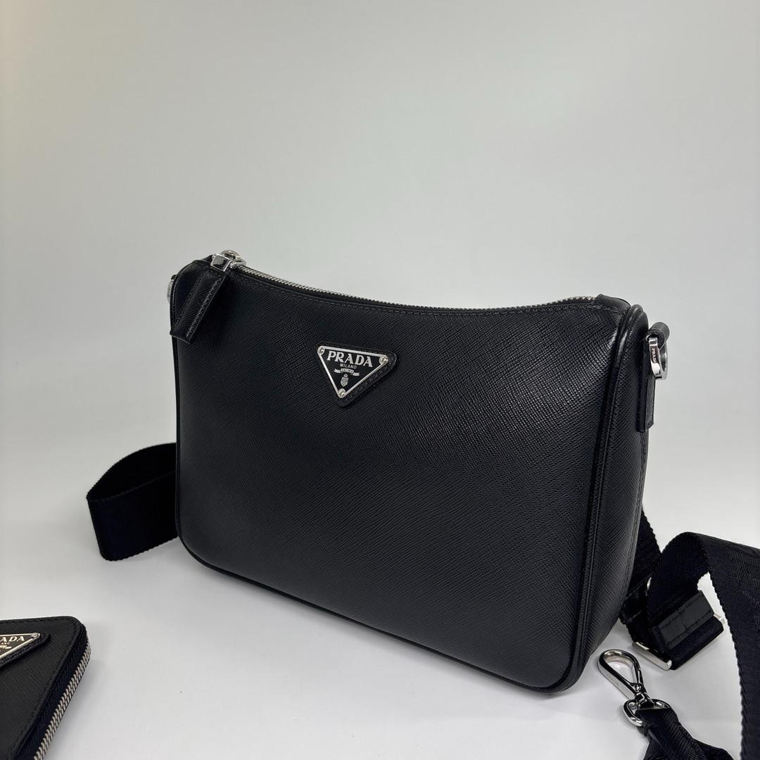 Prada Saffiano Leather Shoulder Bag — view 2
