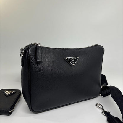 Prada Saffiano Leather Shoulder Bag — view 3
