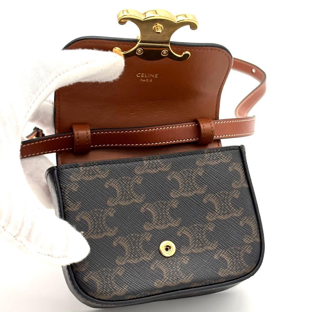 Celine Triomphe All Over Print Mini Claude Shoulder Bag — view 4