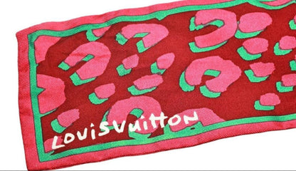 Louis Vuitton Leopard Print Silk Scarf — view 7