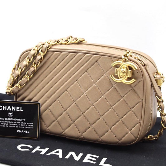 Chanel Camera Bag Blanc Gold