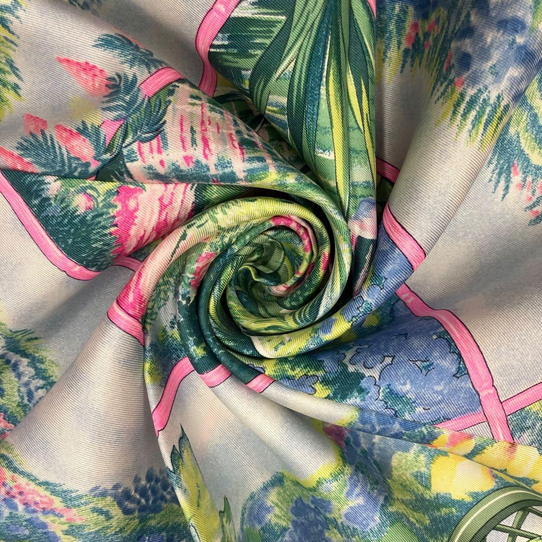 Hermes Carre 90 Monet's Garden Scarf L_080