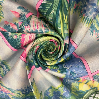 Hermes Carre 90 Monet's Garden Scarf L_080