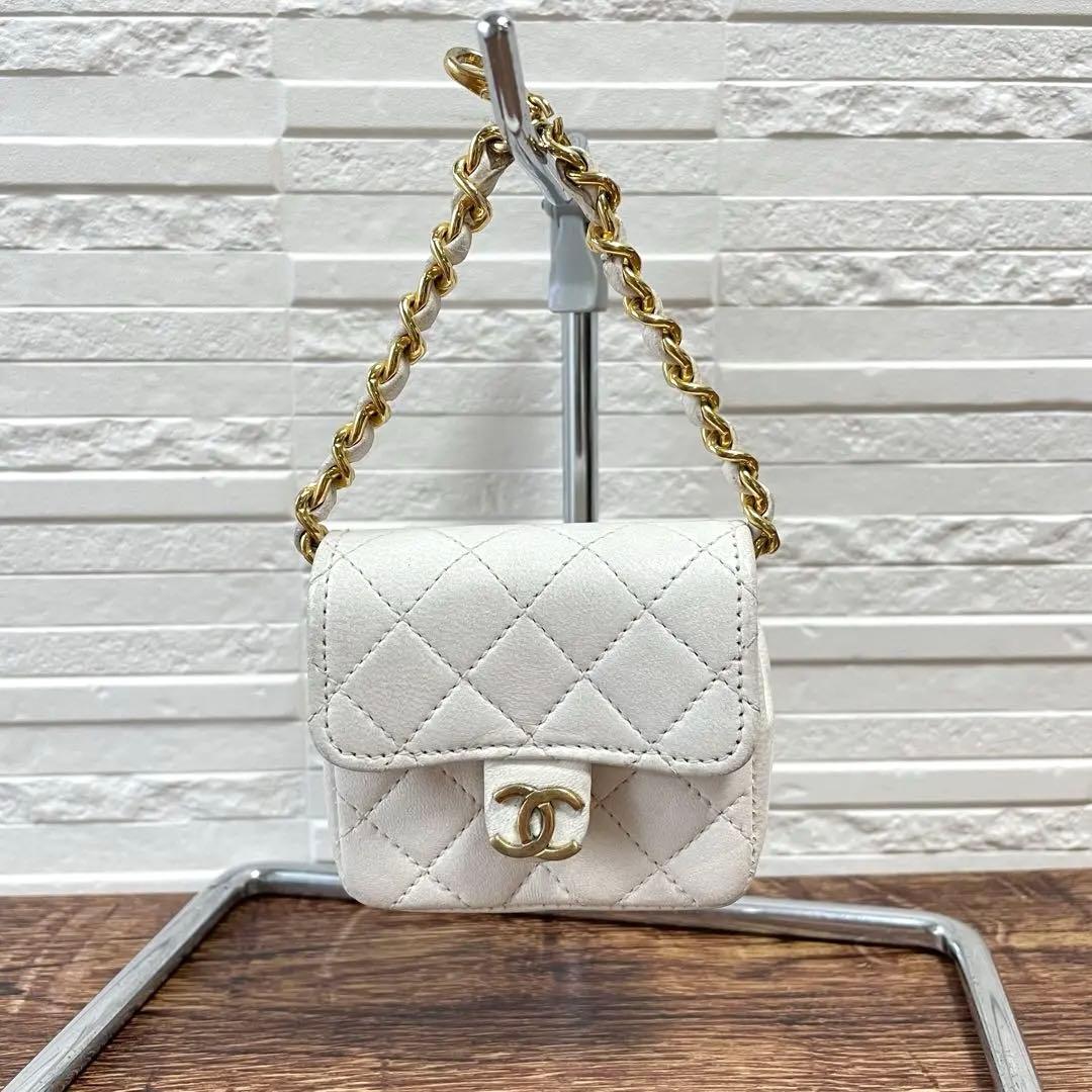 Chanel Mini Quilted Lambskin Chain Shoulder Pouch — view 2