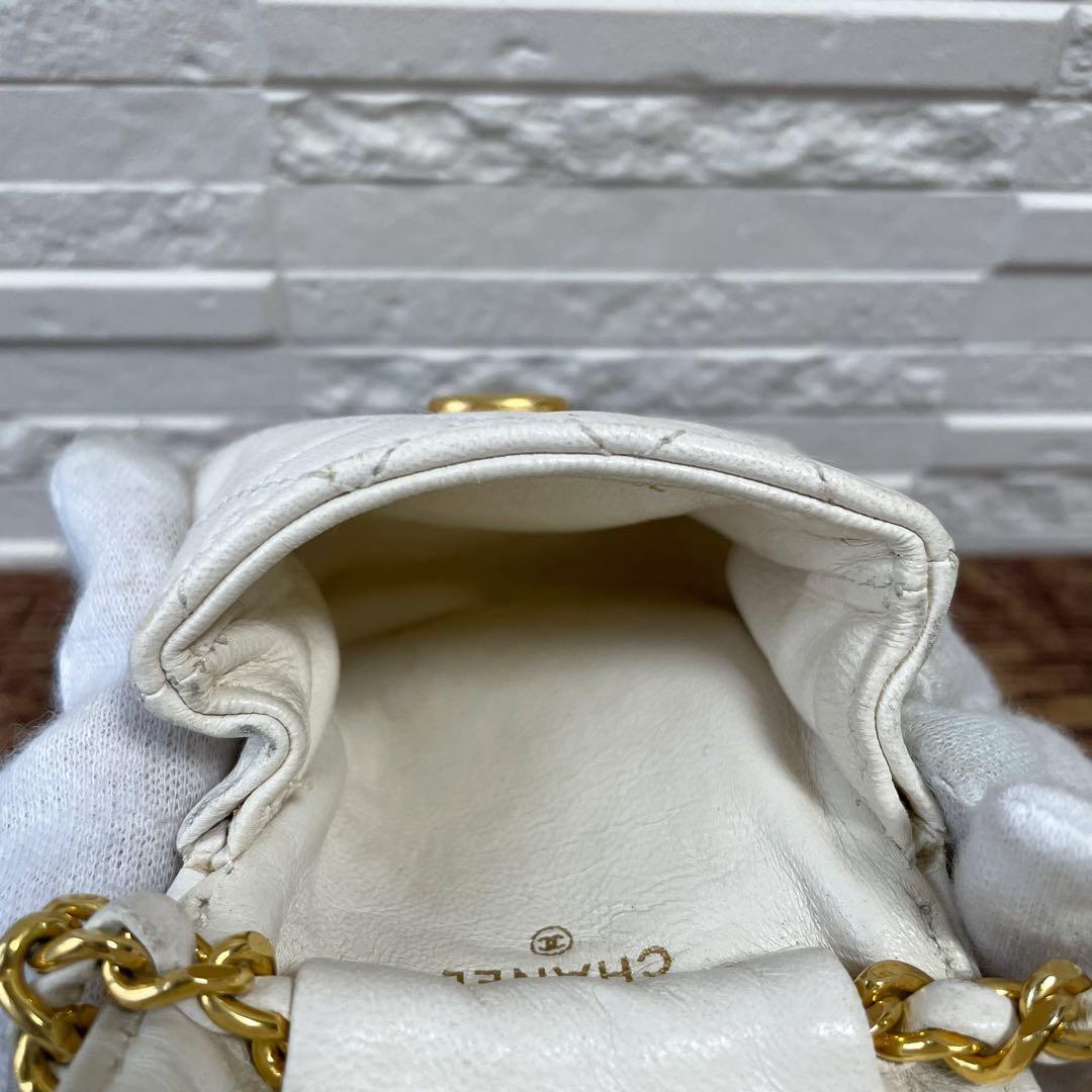 Chanel Mini Quilted Lambskin Chain Shoulder Pouch — view 8