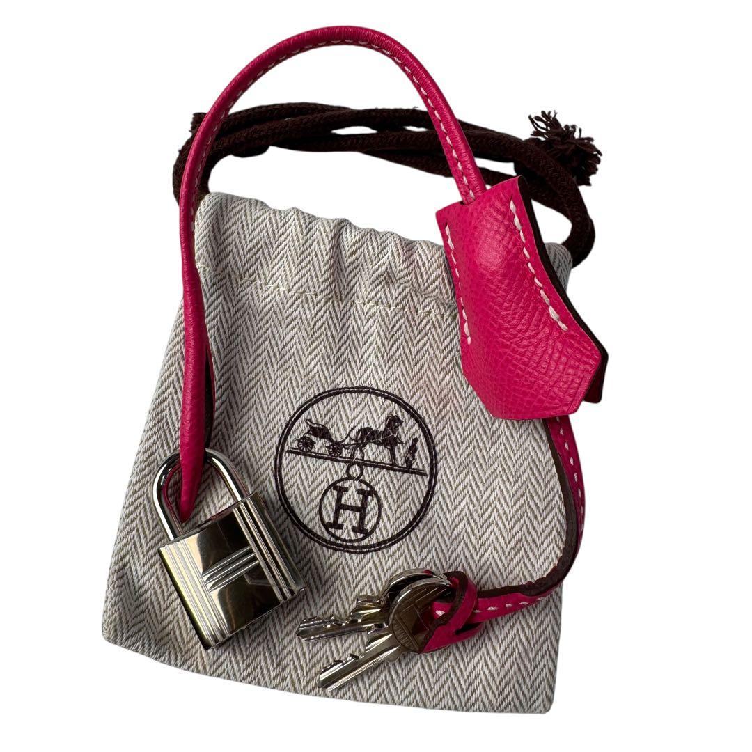 Hermes Cadena Rose Tyrian No 32 2 Keys Clochette