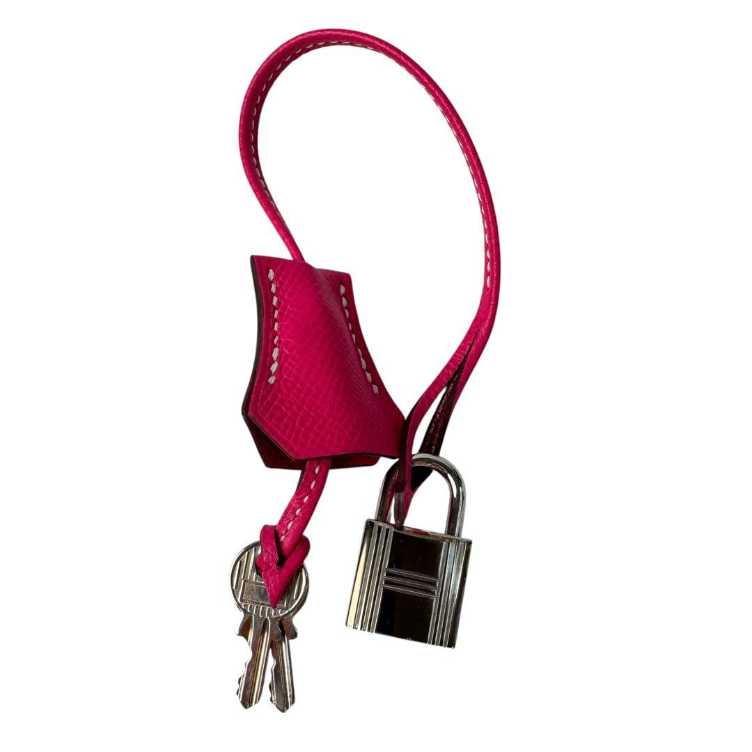 Hermes Cadena Rose Tyrian No 32 2 Keys Clochette — view 3