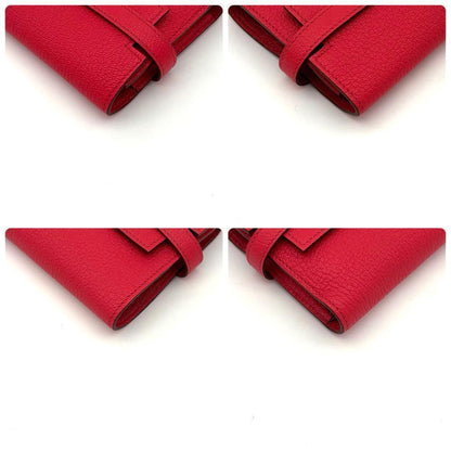 Hermes Kelly Wallet Medium Pink Chevre Mysore — view 7