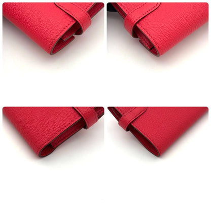 Hermes Kelly Wallet Medium Pink Chevre Mysore — view 8