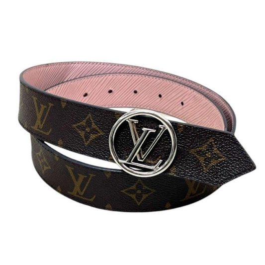 Fine Louis Vuitton LV Circle Monogram Epi Reversible Belt