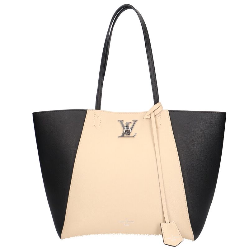 Louis Vuitton Lock Me Cabas Tote Bag Calf M42289 Beige Women's Louis Vuitton