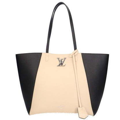 Louis Vuitton Lock Me Cabas Tote Bag Calf M42289 Beige Women's Louis Vuitton