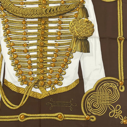 Hermes Carre 90 Brandebourgs Brandenburg Decor Scarf Silk Brahant