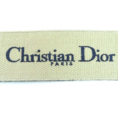Christian DIOR 50-ma-0220 Embroidery Logo Canvas Belt Indigo Blue With Box And