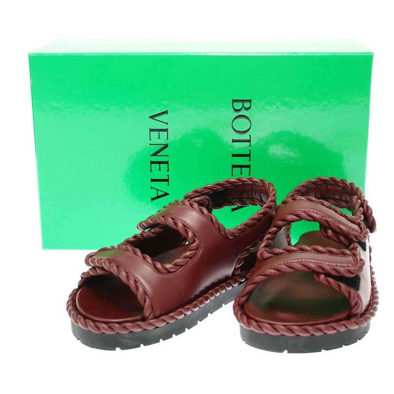 Bottega Veneta Jack Flat Sandals Barolo 35
