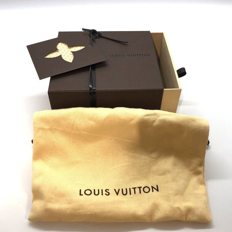 Louis Vuitton Belt M9821 Leather Brown Storage with Bag and Box Pre-Owned 005611