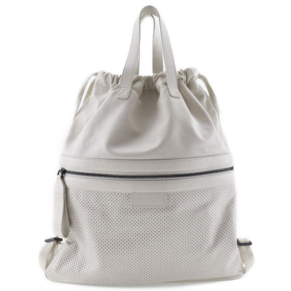 Bottega Veneta Bottega Veneta Reggello 567222 Calf Ivory Unisex Backpack/daypack