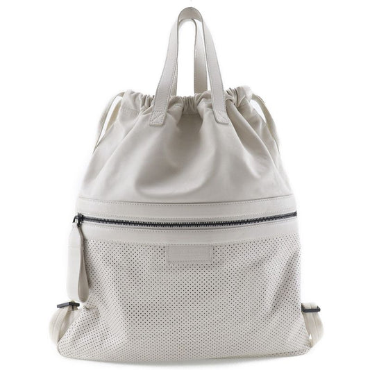 Bottega Veneta Bottega Veneta Reggello 567222 Calf Ivory Unisex Backpack/daypack