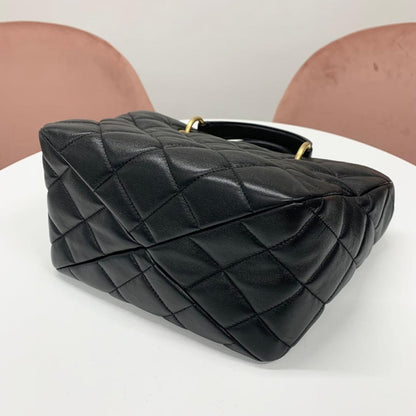 Chanel Quilted CC Logo Chain Shoulder Bag — view 4