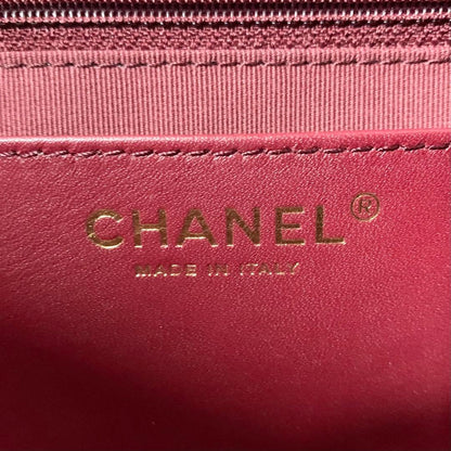 Chanel Quilted CC Logo Chain Shoulder Bag — view 7