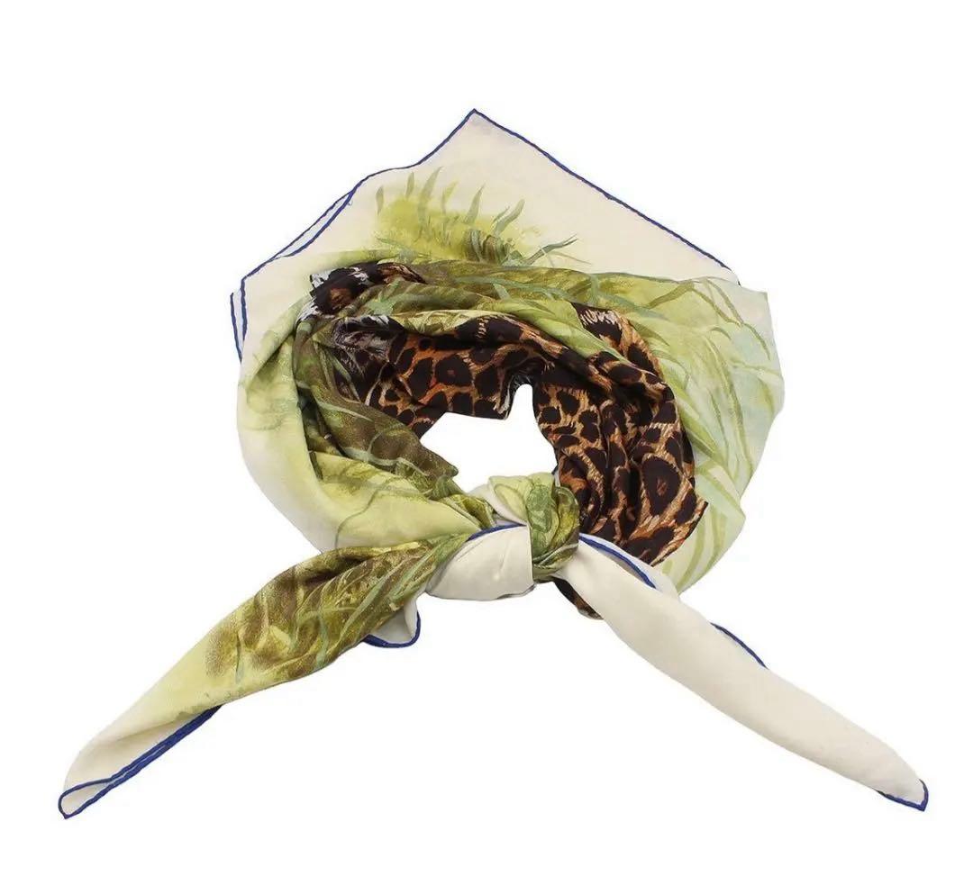 Hermes Cashmere Silk Large Shawl Scarf — view 3