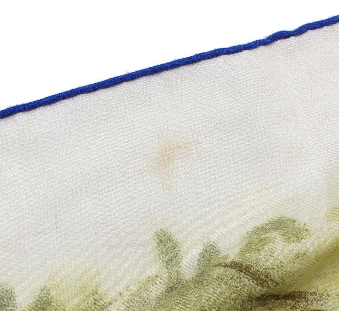 Hermes Cashmere Silk Large Shawl Scarf — view 5