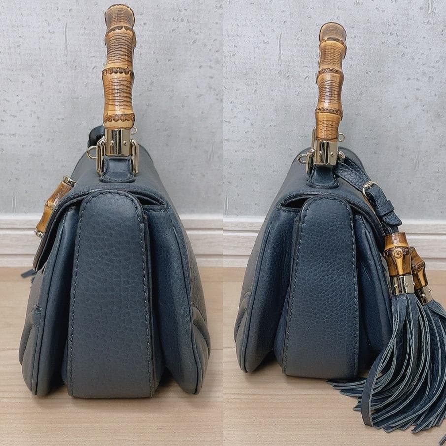 Gucci New Bamboo 2-Way Handbag Tassel — view 4