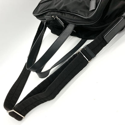 Prada 2-way Bag Business Bag Triangle Logo Plate Nylon Black