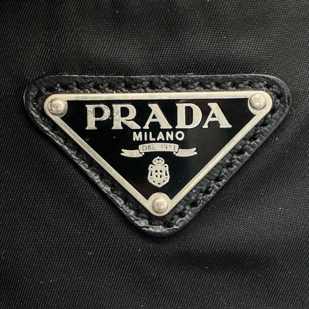 Prada 2-way Bag Business Bag Triangle Logo Plate Nylon Black
