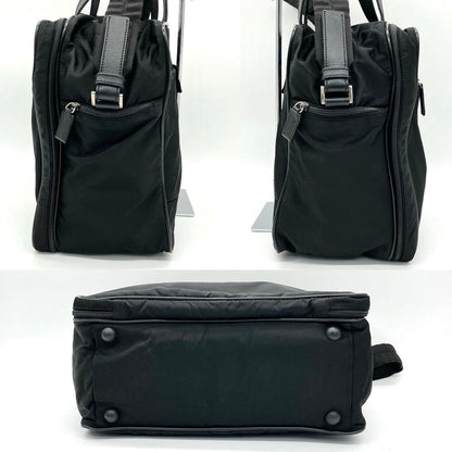 Prada 2-way Bag Business Bag Triangle Logo Plate Nylon Black