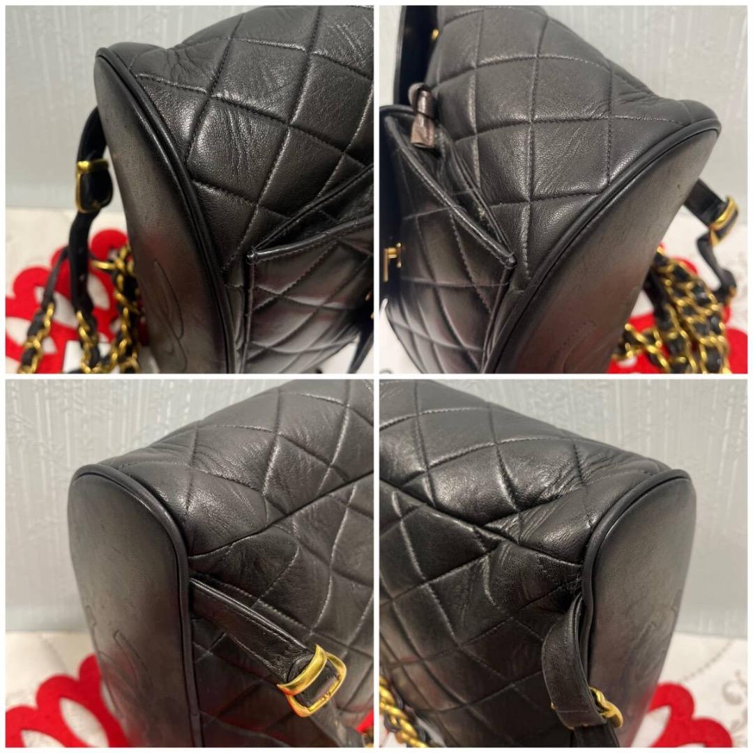 Chanel Quilted Backpack Black — view 5